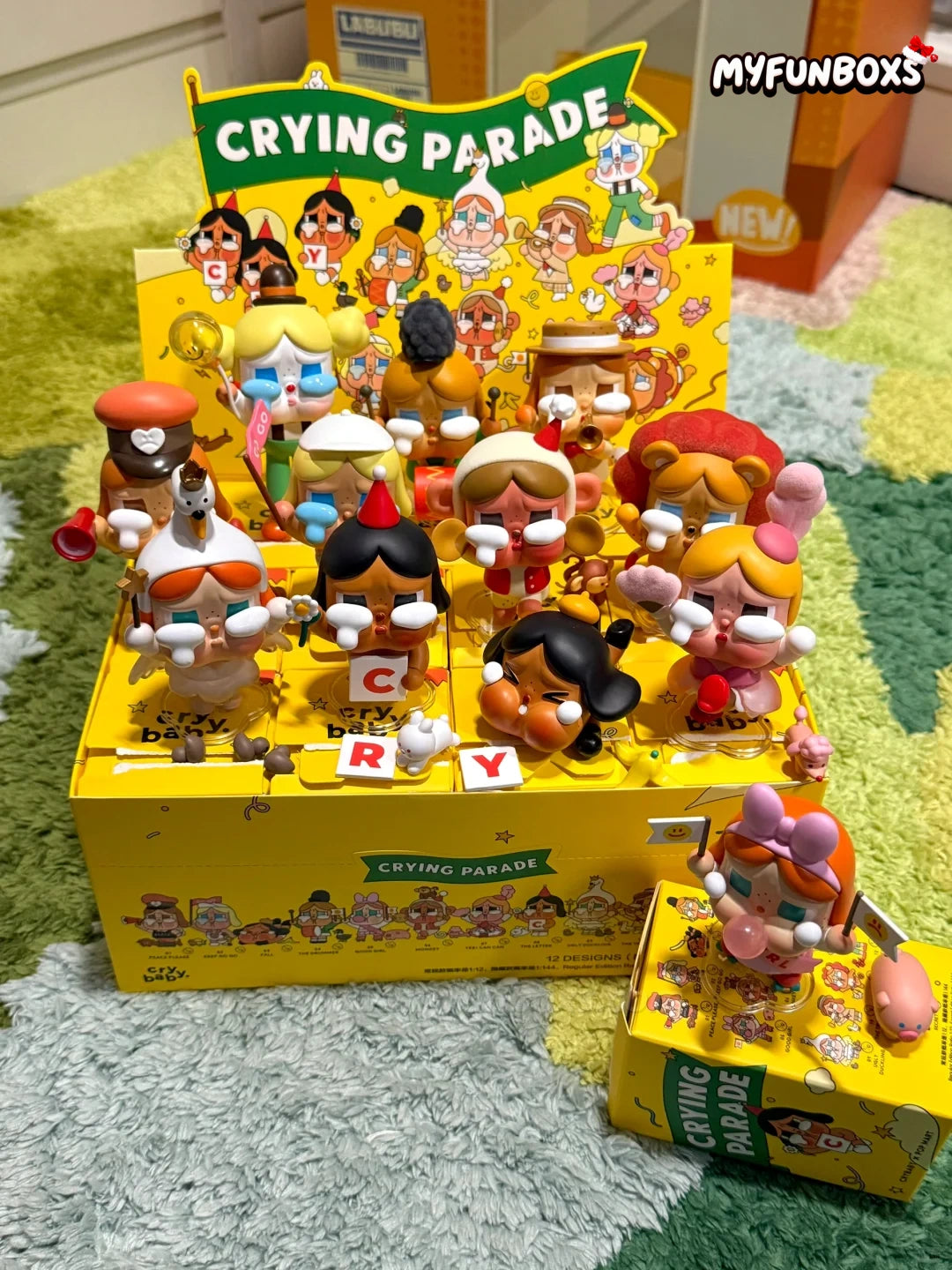 POP MART CRYBABY Crying Parade Series Figure Blind Box (Whole Set Opened)