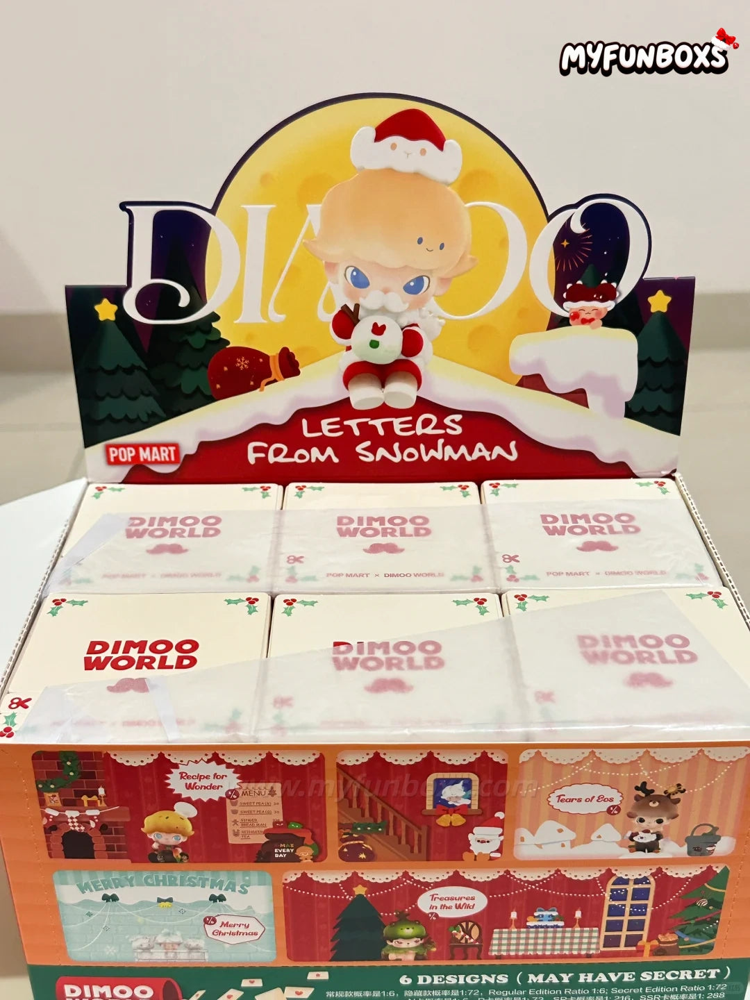 POP MART DIMOO Letters from Snowman Series Blind Box (Whole Set Opened)
