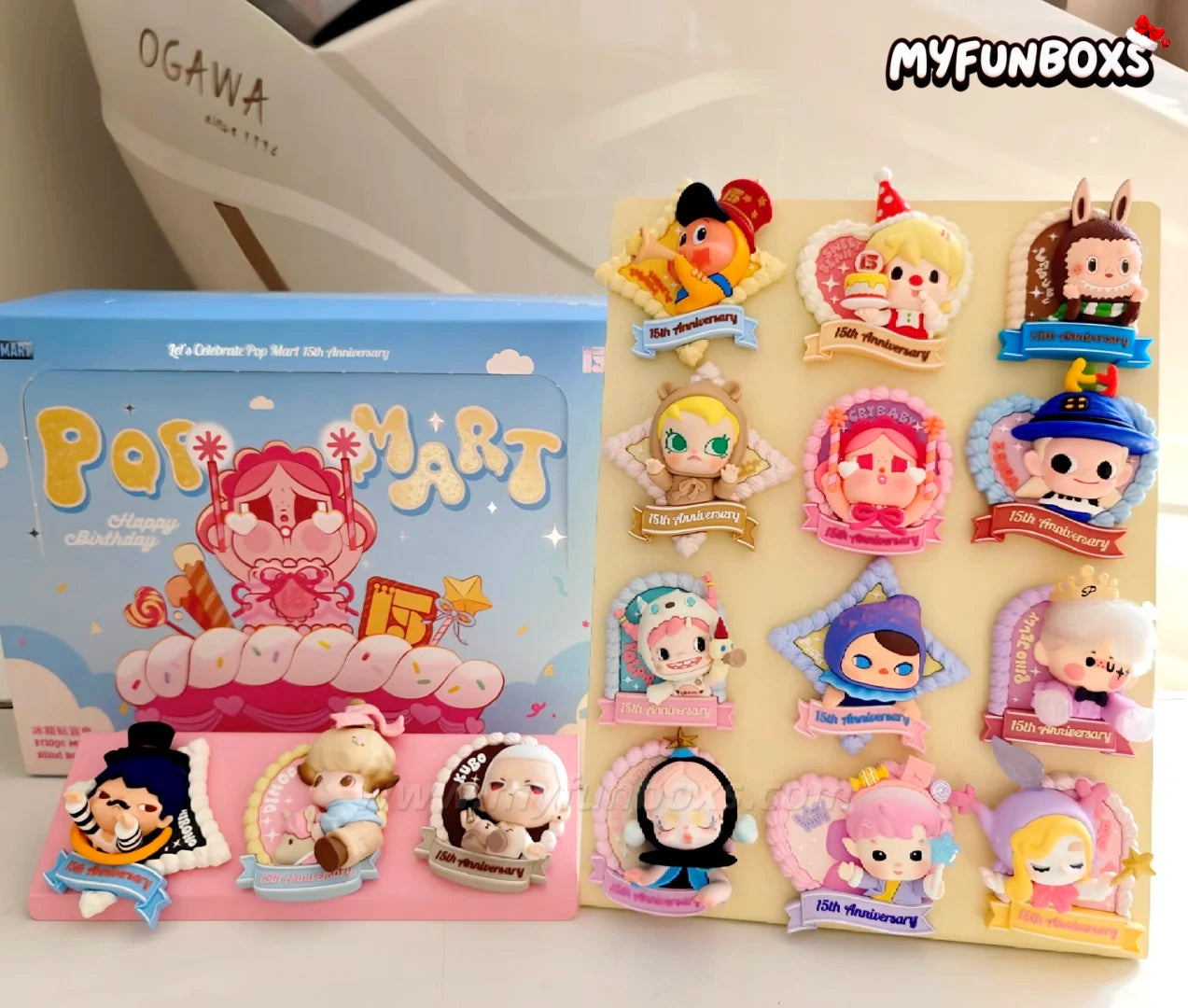 POP MART Celebrating the Moment Series Fridge Magnet Figure Blind Box (Whole Set Opened)