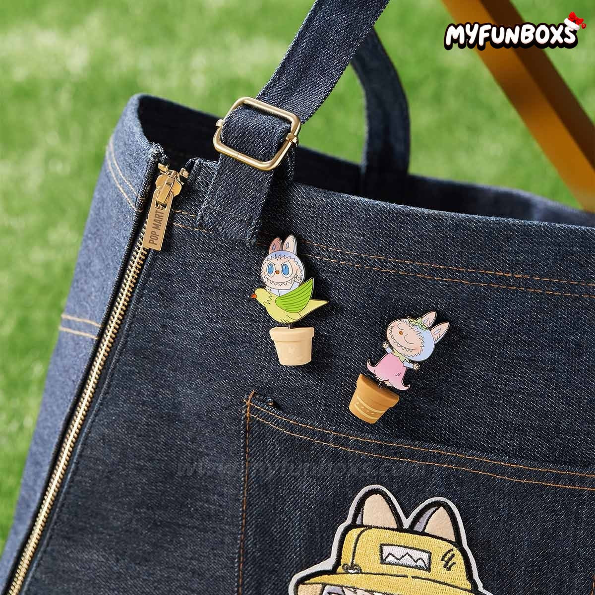 POP MART THE MONSTERS FALL IN WILD SERIES-Denim Apron Bag
