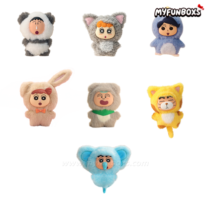 Crayon Shinchan Kasukabe Party Series Plush Pendant Blind Box