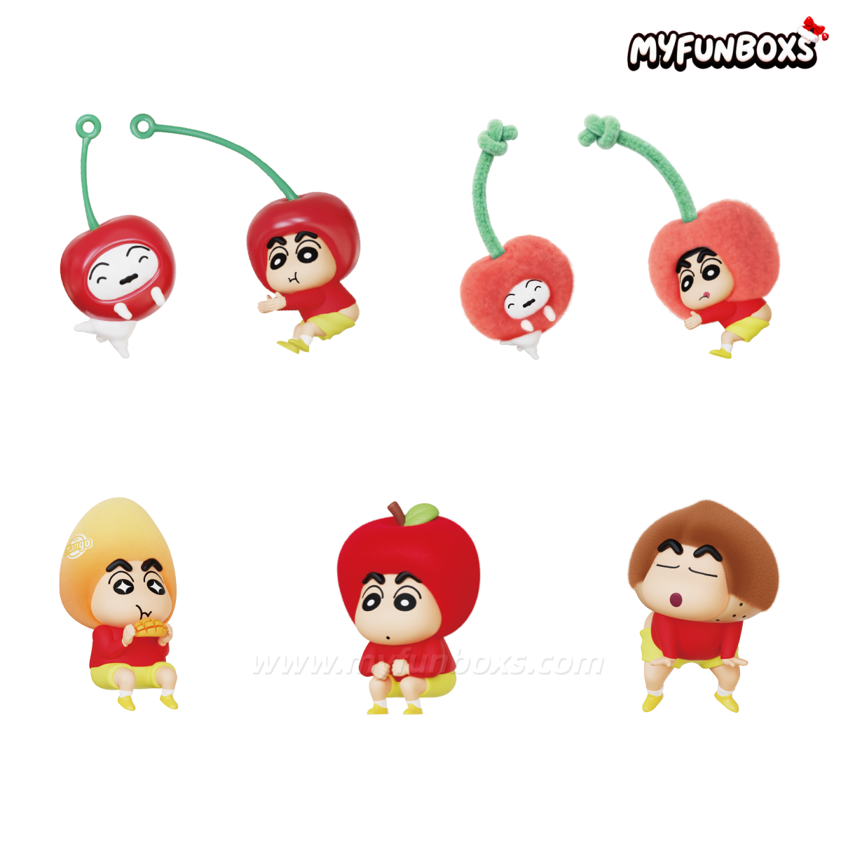 Crayon Shinchan Munch On Fruit Series Figure Blind Box