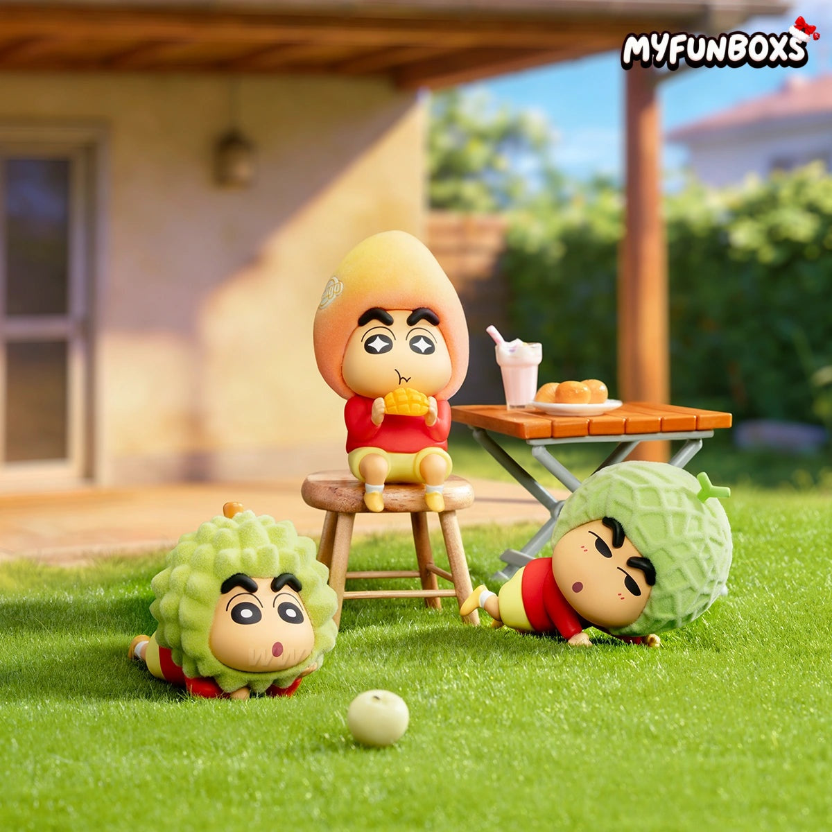 Crayon Shinchan Munch On Fruit Series Figure Blind Box