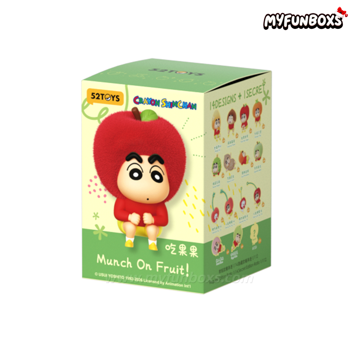 Crayon Shinchan Munch On Fruit Series Figure Blind Box
