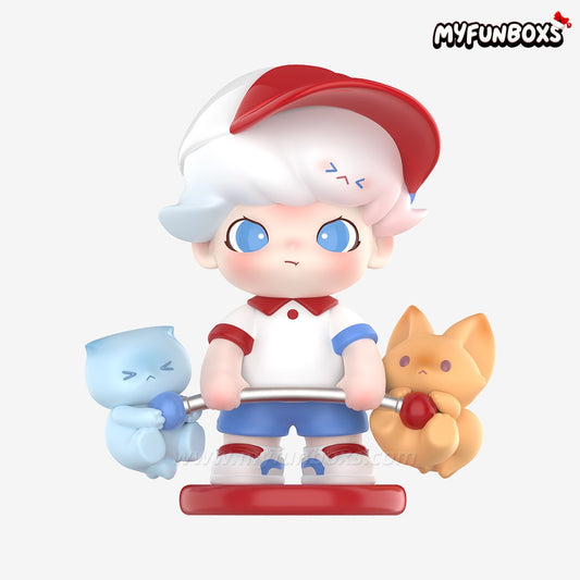 DIMOO I Can Make It Figurine-Blue Ver.Hanging Card