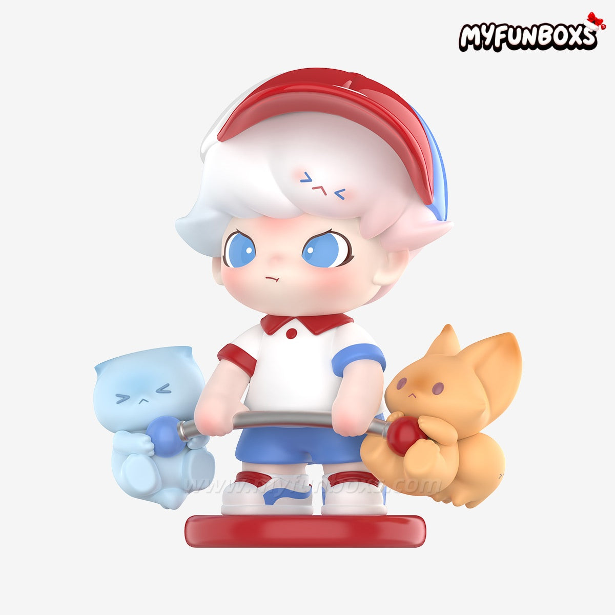 DIMOO I Can Make It Figurine-Blue Ver.Hanging Card