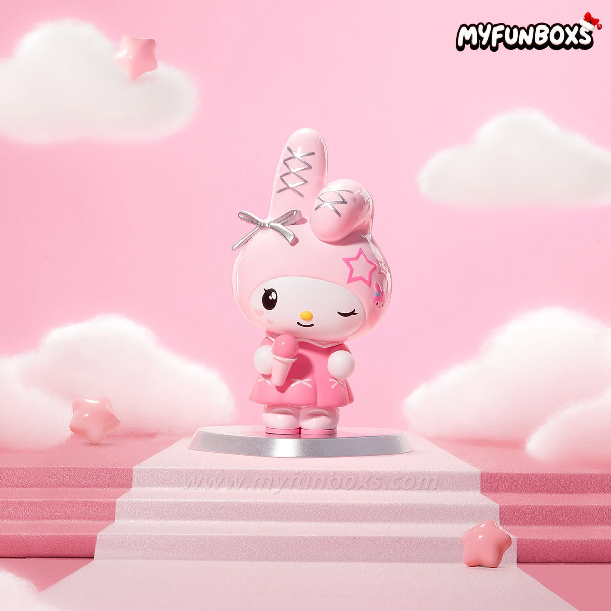 POP MART HELLO KITTY AND FRIENDS Pink Party Series Figures