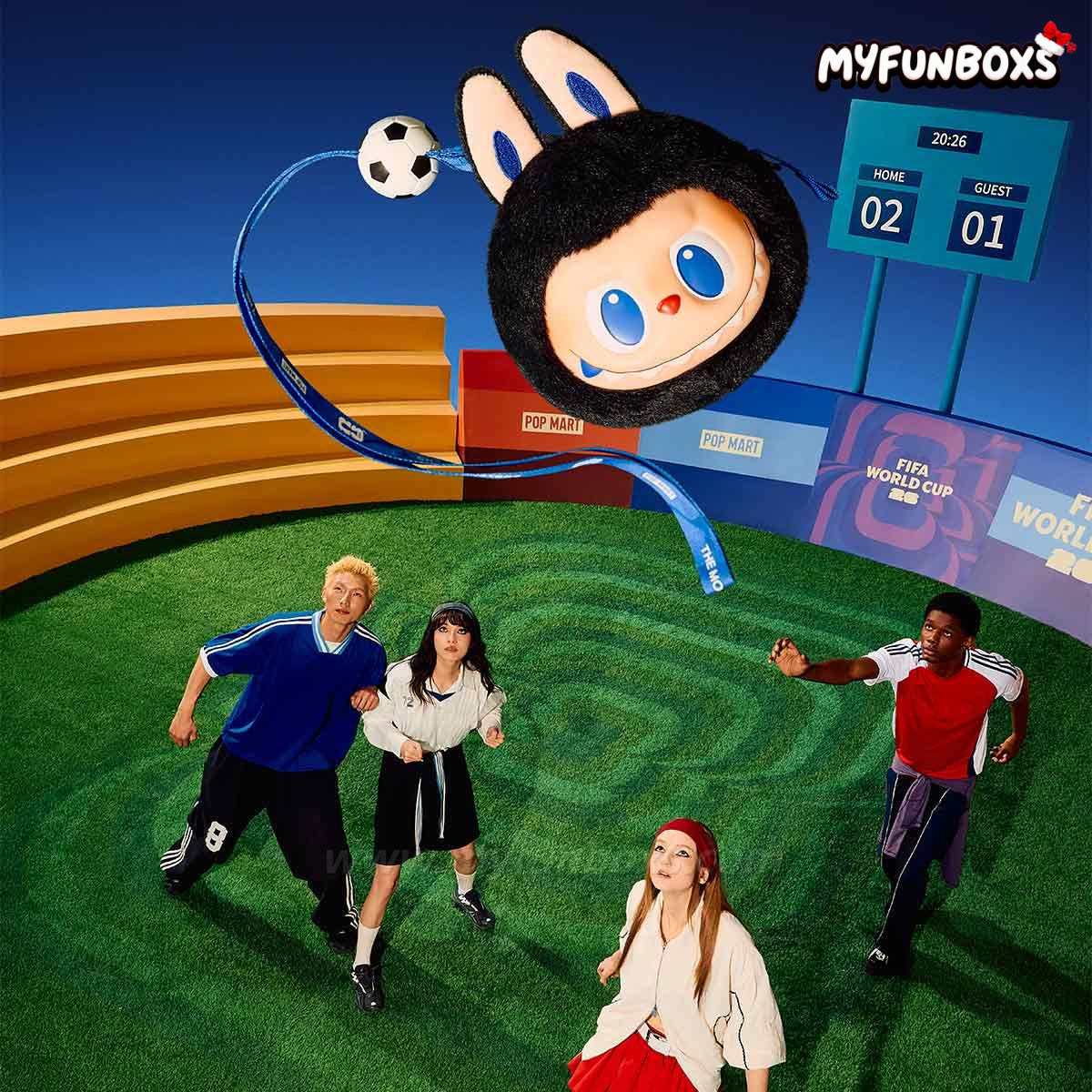 THE MONSTERS × FIFA SERIES-Vinyl Plush Pendant Blind Box (PRE-ORDER)