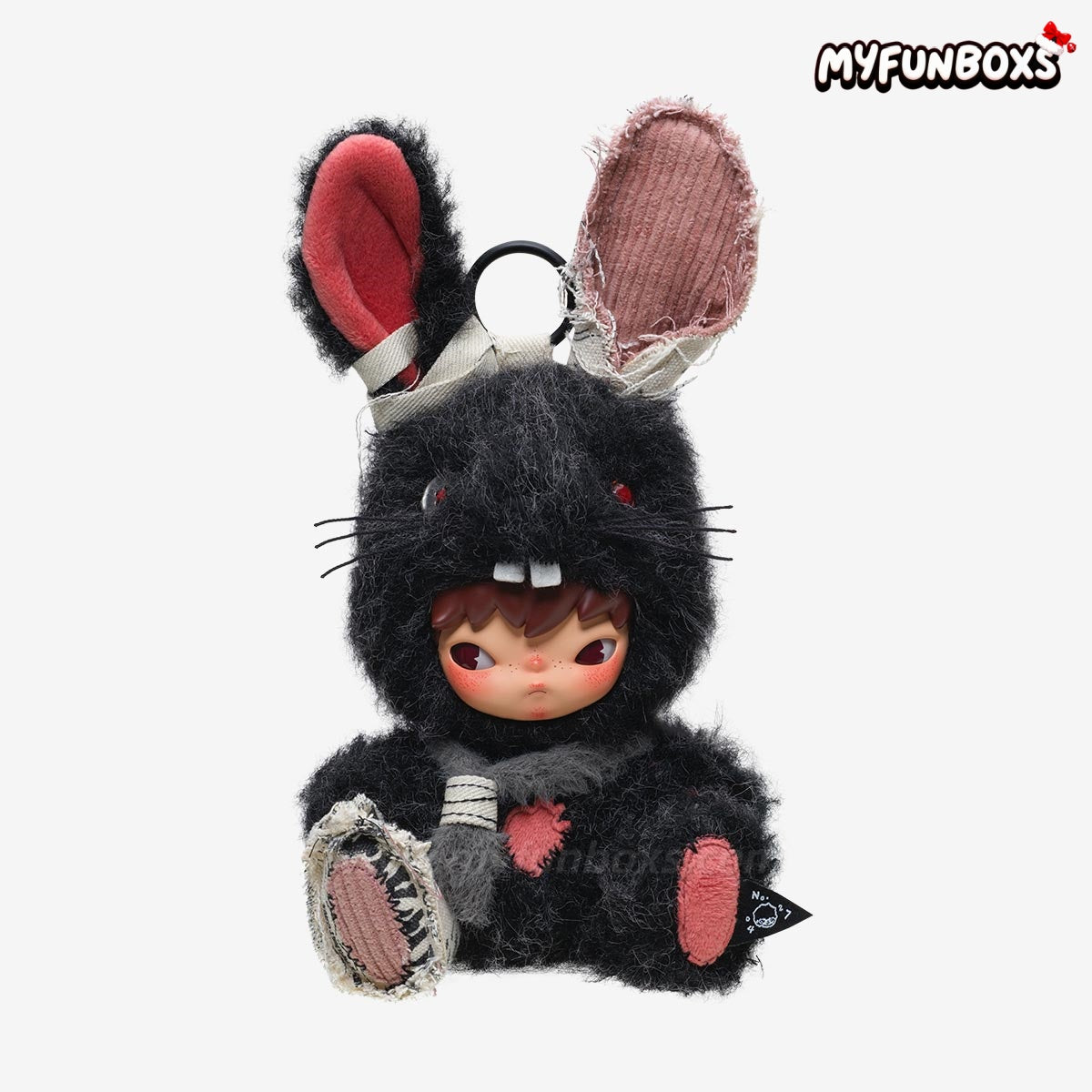 Hirono Little Hare Plush Doll Pendant Hanging Card (PRE-ORDER)