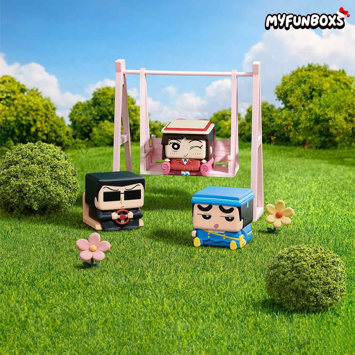 Crayon Shinchan POP CUBE-3 Series Figures Blind Box (PRE-ORDER)