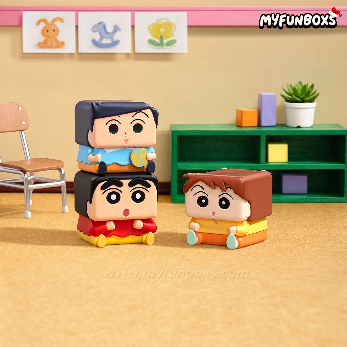 Crayon Shinchan POP CUBE-1 Series Figures(PRE-ORDER)