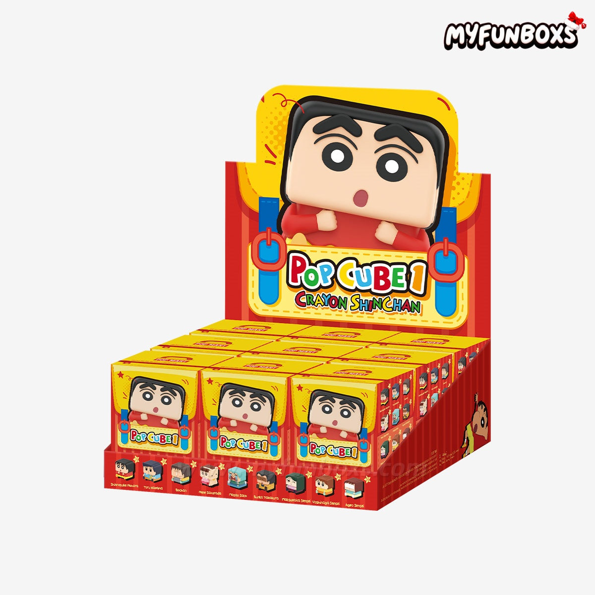 Crayon Shinchan POP CUBE-1 Series Figures(PRE-ORDER)