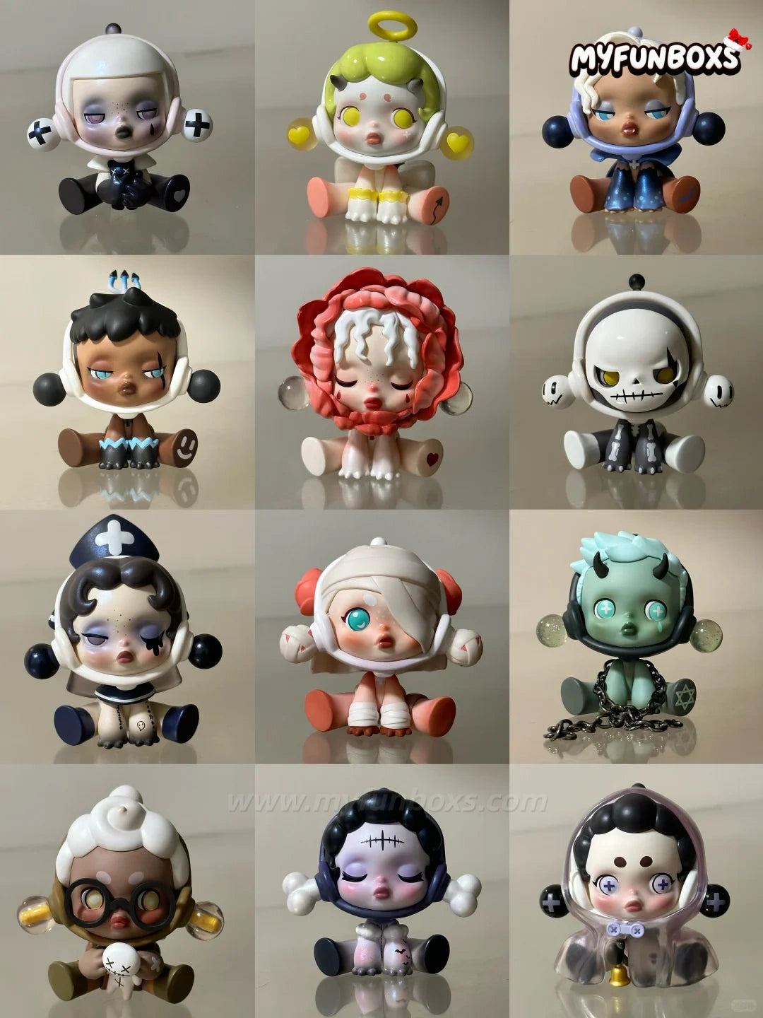 POP MART SKULLPANDA Ancient Castle Series Figure Blind Box (Whole Set Opened)