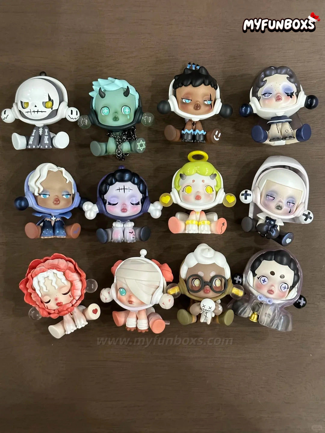 POP MART SKULLPANDA Ancient Castle Series Figure Blind Box (Whole Set Opened)
