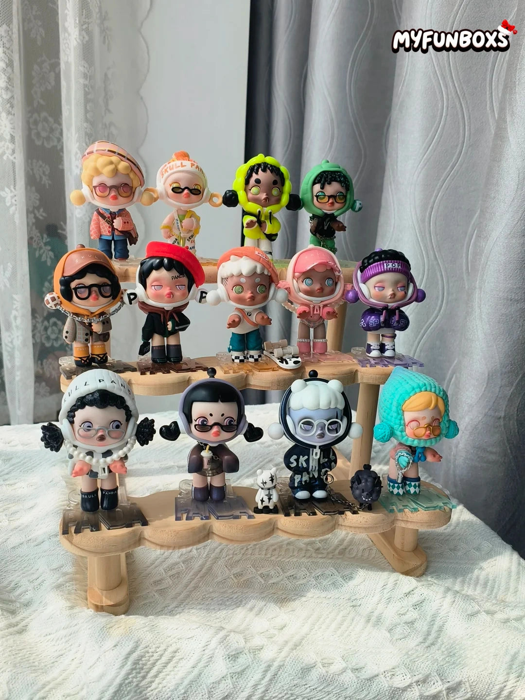 POP MART SKULLPANDA Bear Cat Fever Series Figure Blind Box (Whole Set Opened)