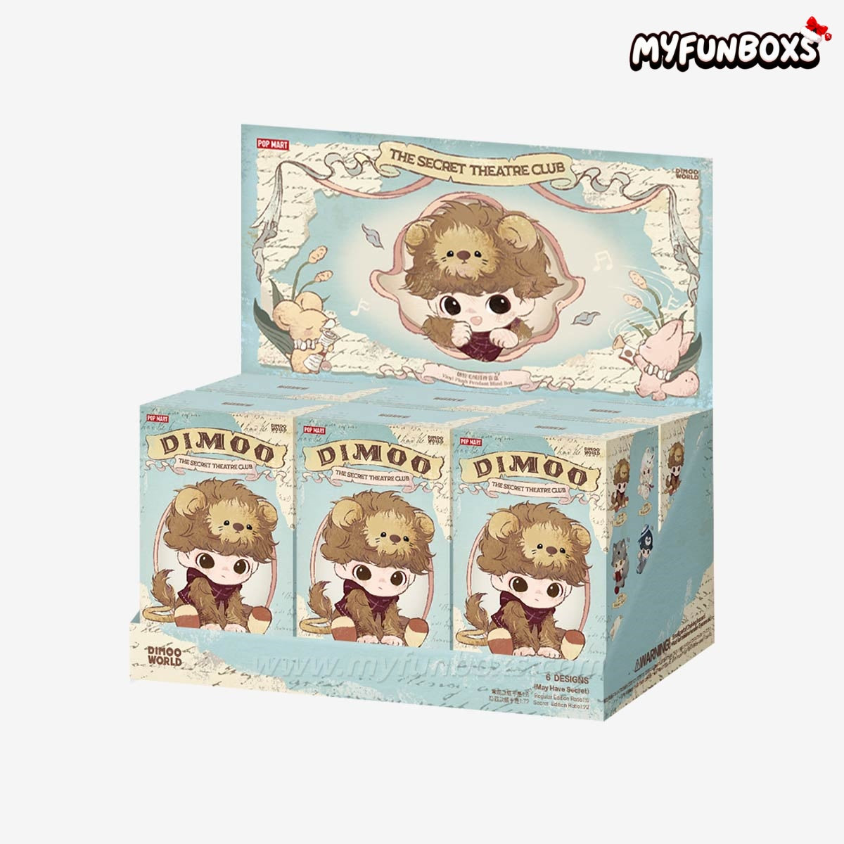 DIMOO The Secret Theatre Club Series Vinyl Plush Pendant Blind Box (PRE-ORDER)