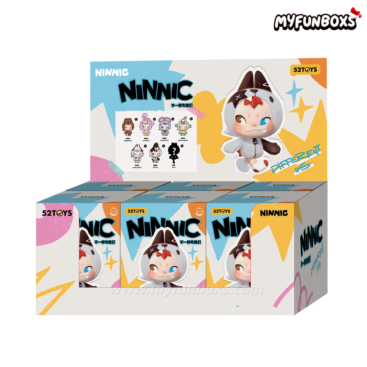 NINNIC Different Us Series Plush Keychain Blind Box