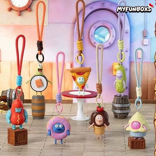 Bikini Bottom Food Party Series Keychain Blind Box