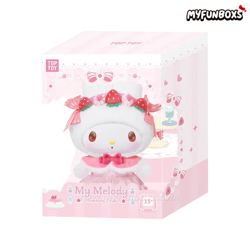 My Melody Strawberry Cookie & Colorful Frosting Series Vinyl Plush Doll