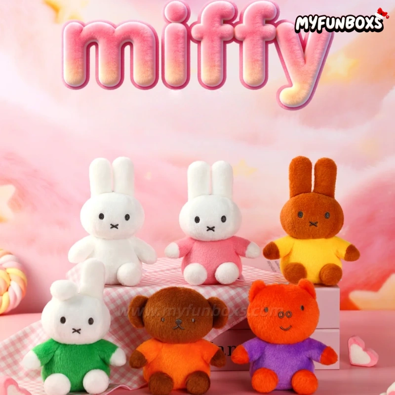 Miffy Colorful Series Plush Keychain