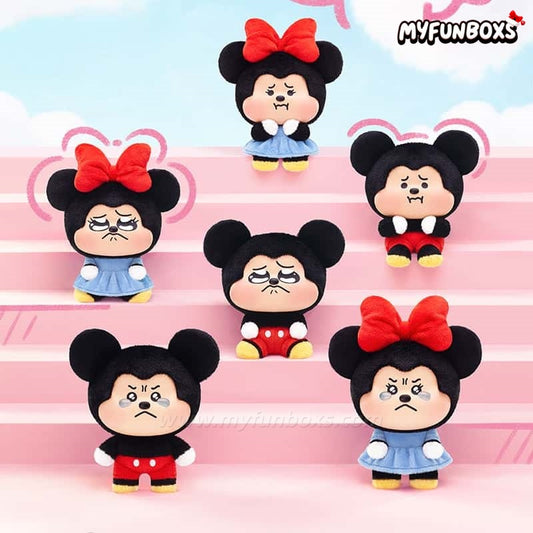 DSN Mickey & Minnie Pouty Series Plush Charm Blind Box