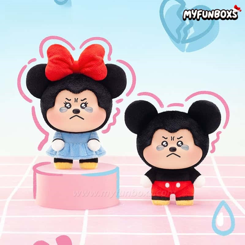 DSN Mickey & Minnie Pouty Series Plush Charm Blind Box