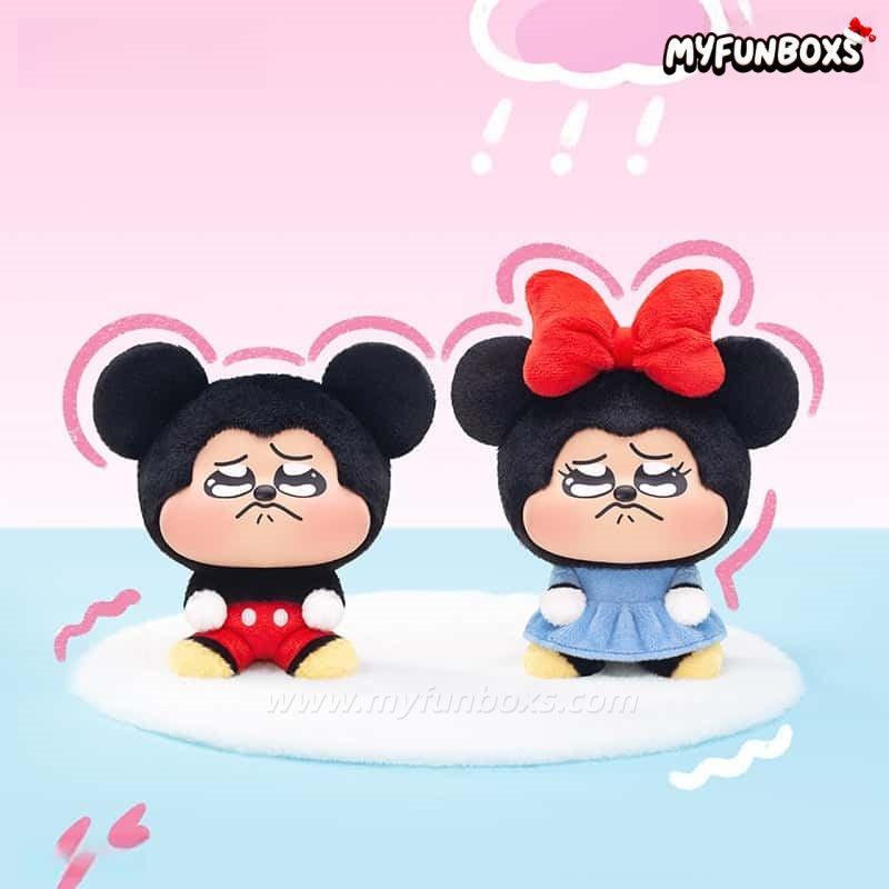 DSN Mickey & Minnie Pouty Series Plush Charm Blind Box