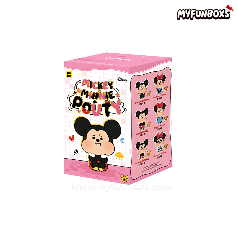 DSN Mickey & Minnie Pouty Series Plush Charm Blind Box