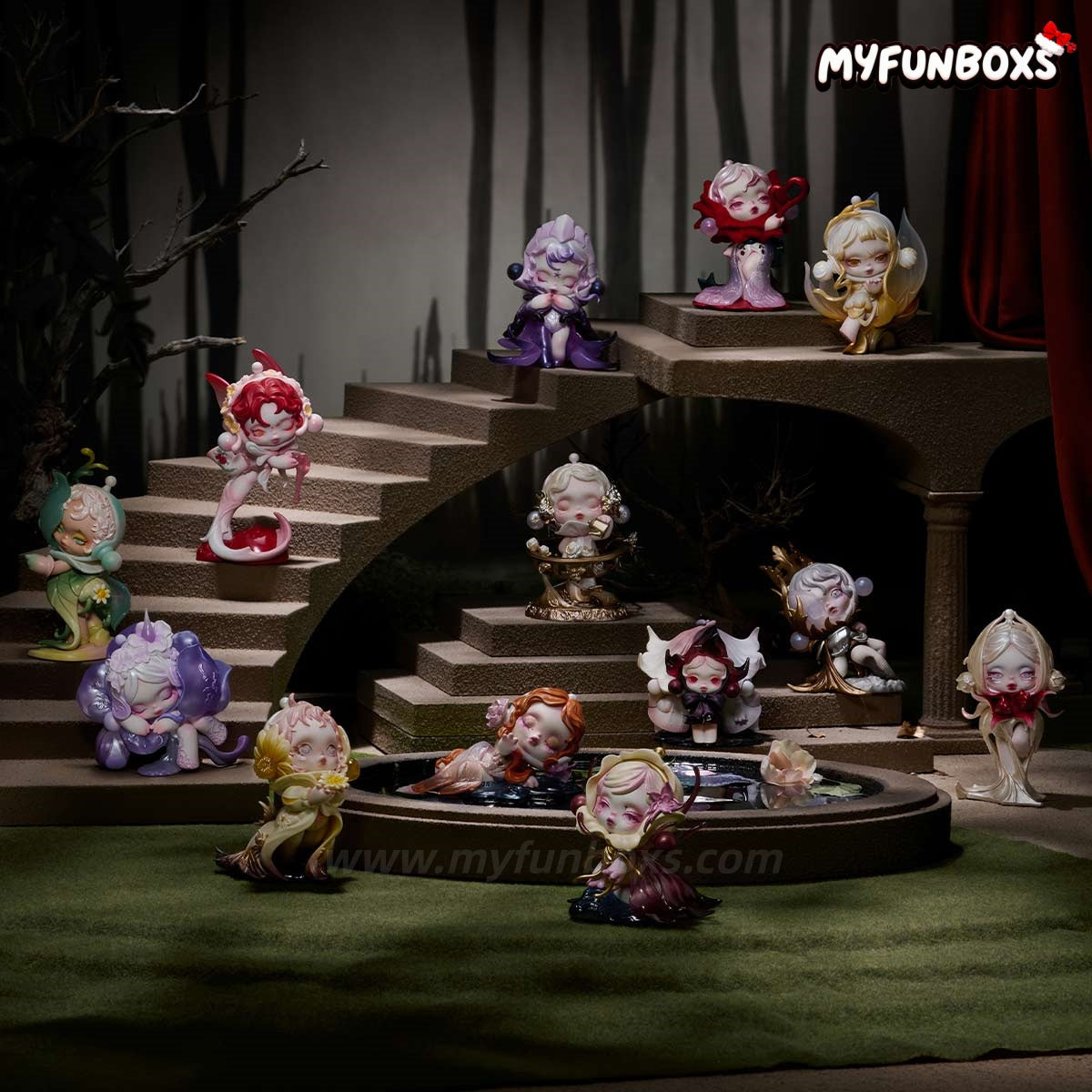 SKULLPANDA Petals In Four Acts Series Figure Blind Box – Myfunboxs