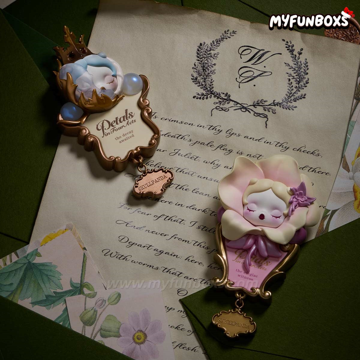 SKULLPANDA Petals in Four Acts Series Fridge Magnet