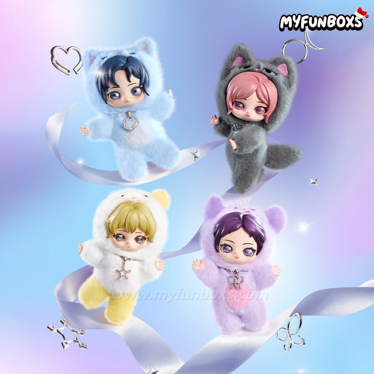 POP MART aespa Fluffy Club Series Vinyl Plush Doll Pendant (PRE-ORDER)