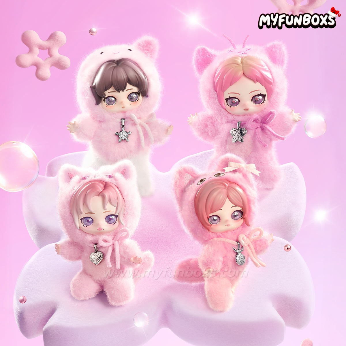 POP MART aespa Fluffy Club Series Vinyl Plush Doll Pendant (PRE-ORDER)