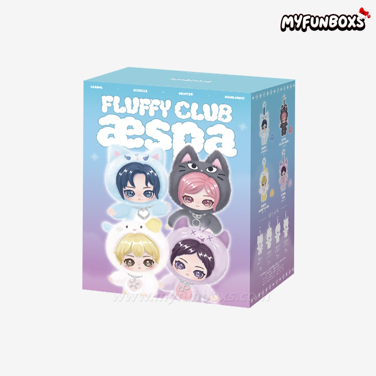 POP MART aespa Fluffy Club Series Vinyl Plush Doll Pendant (PRE-ORDER)