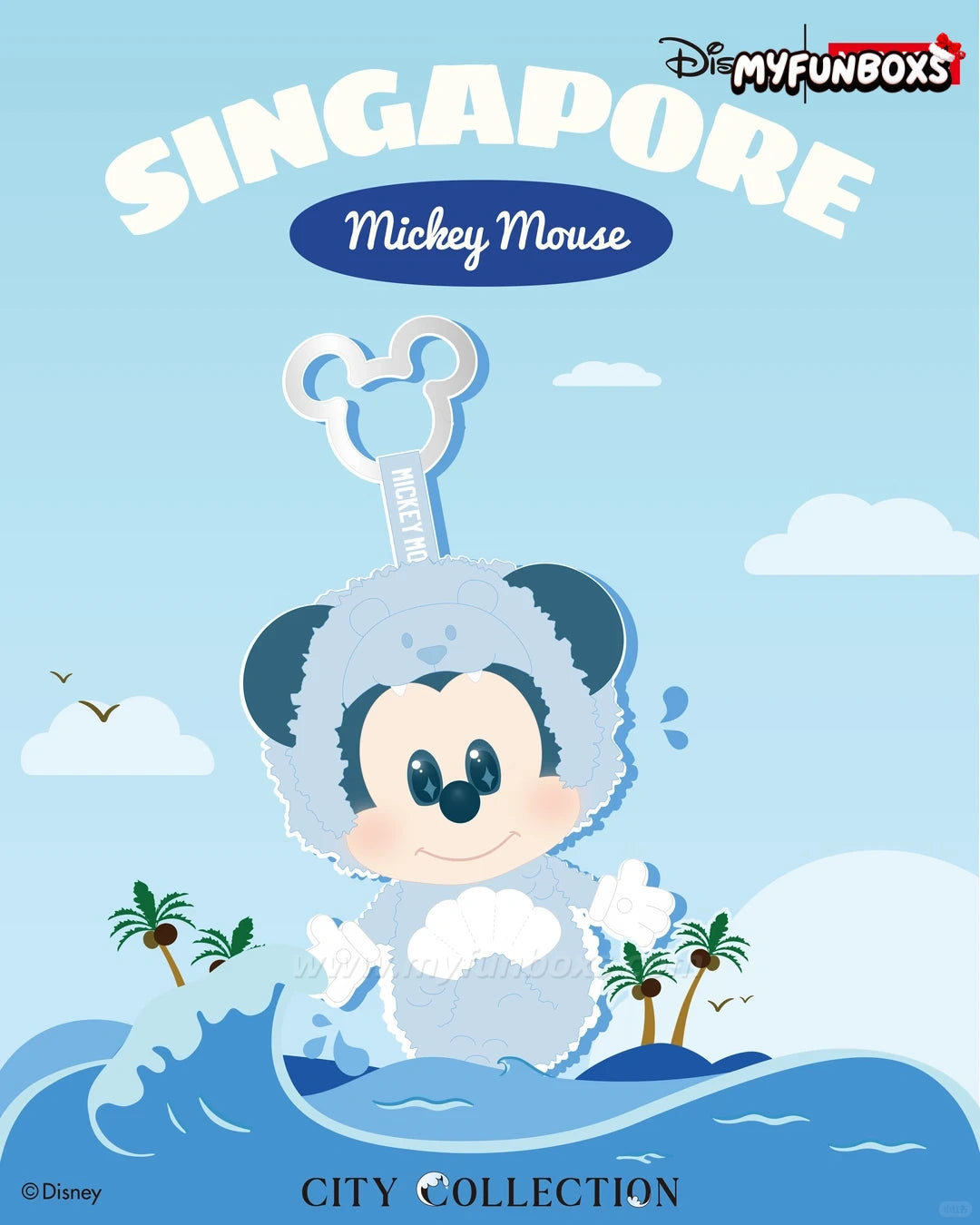 MINISO x Disney Mickey Merlion Plush Keychain(Singapore Exclusive)