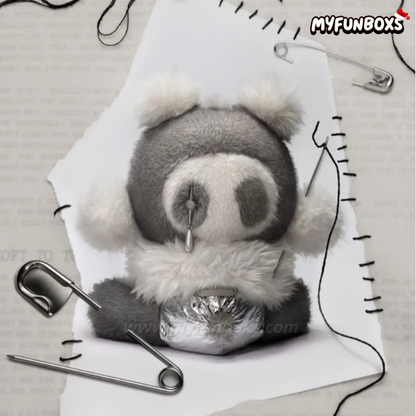 POP MART θ SKULLPANDA Punk Panda Plush Doll (PRE-ORDER）
