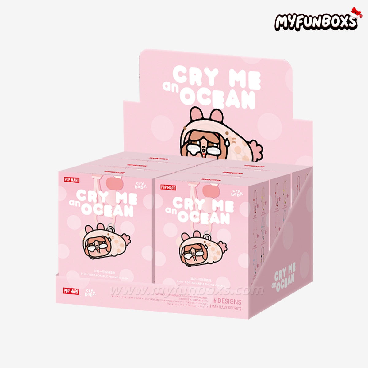 POP MART CRYBABY Cry Me an Ocean Series 3-in-1 Detachable Phone Charm Blind Box