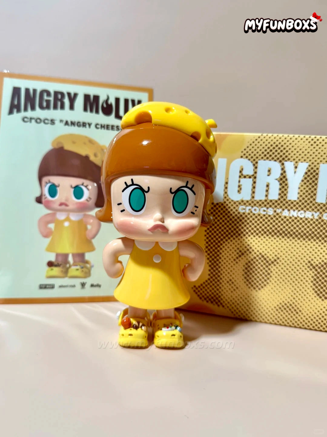 POP MART Angry Molly Crocs Angry Cheese Figure – Myfunboxs Offical