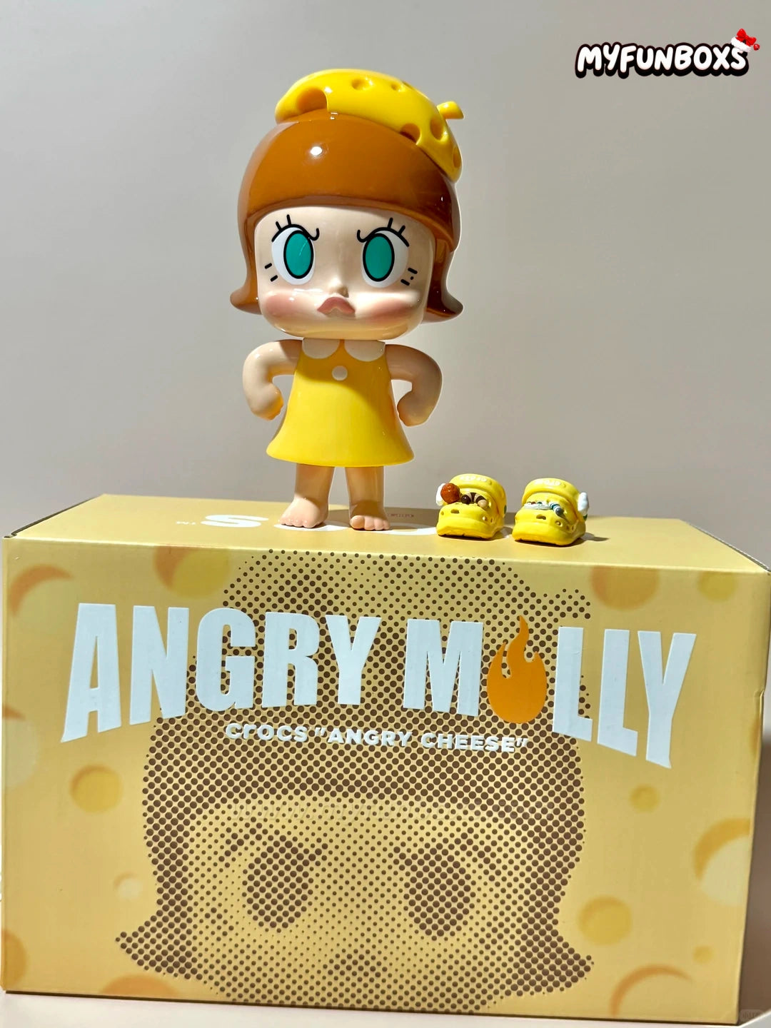 POP MART Angry Molly Crocs Angry Cheese Figure – Myfunboxs Offical