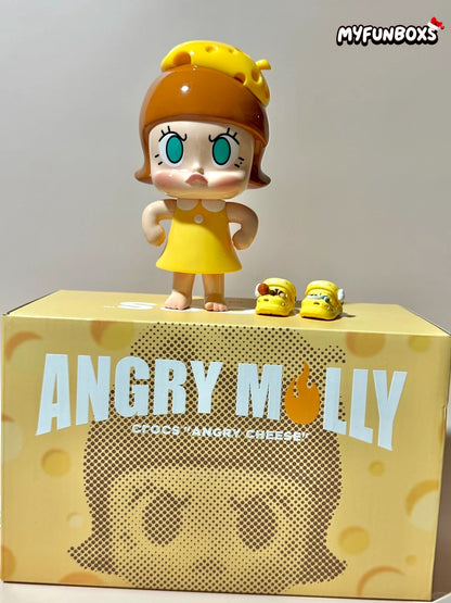 POP MART Angry Molly Crocs Angry Cheese Figure
