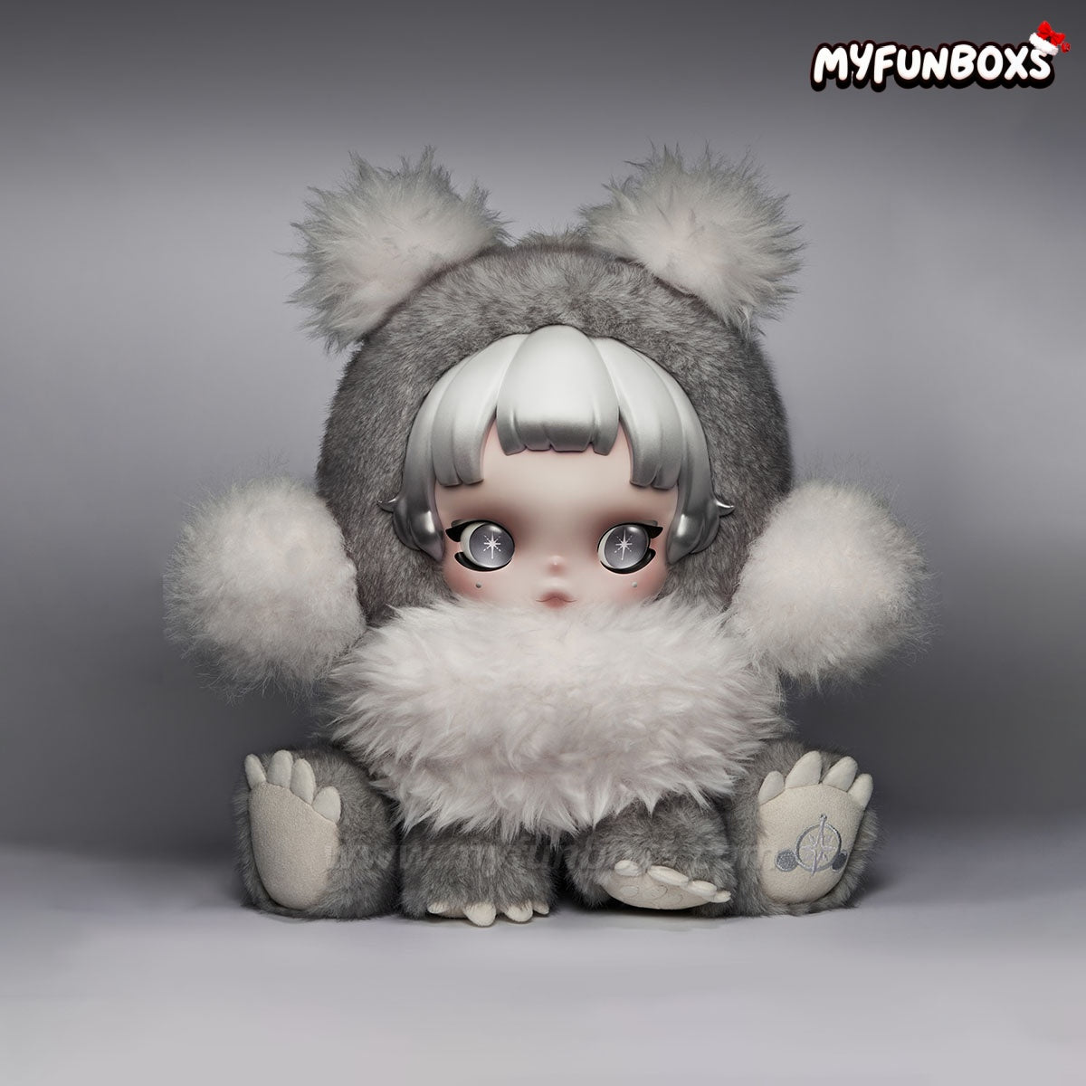 POP MART θ SKULLPANDA Punk Panda Plush Doll