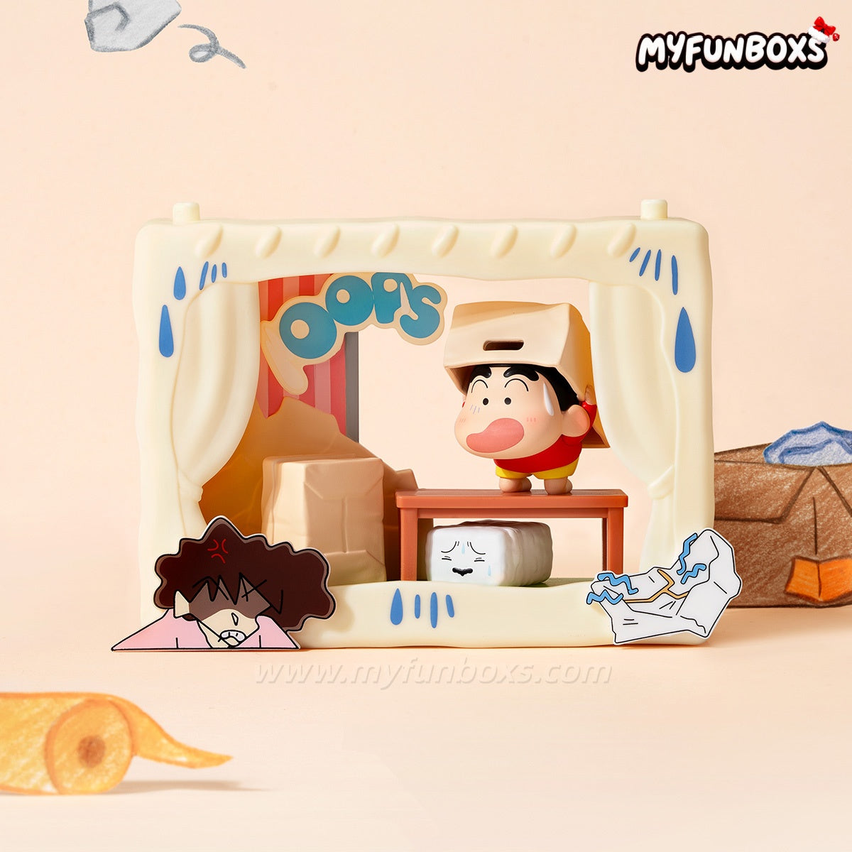 Crayon Shin-chan Inner-Child Theatre Series Figures Blind Box