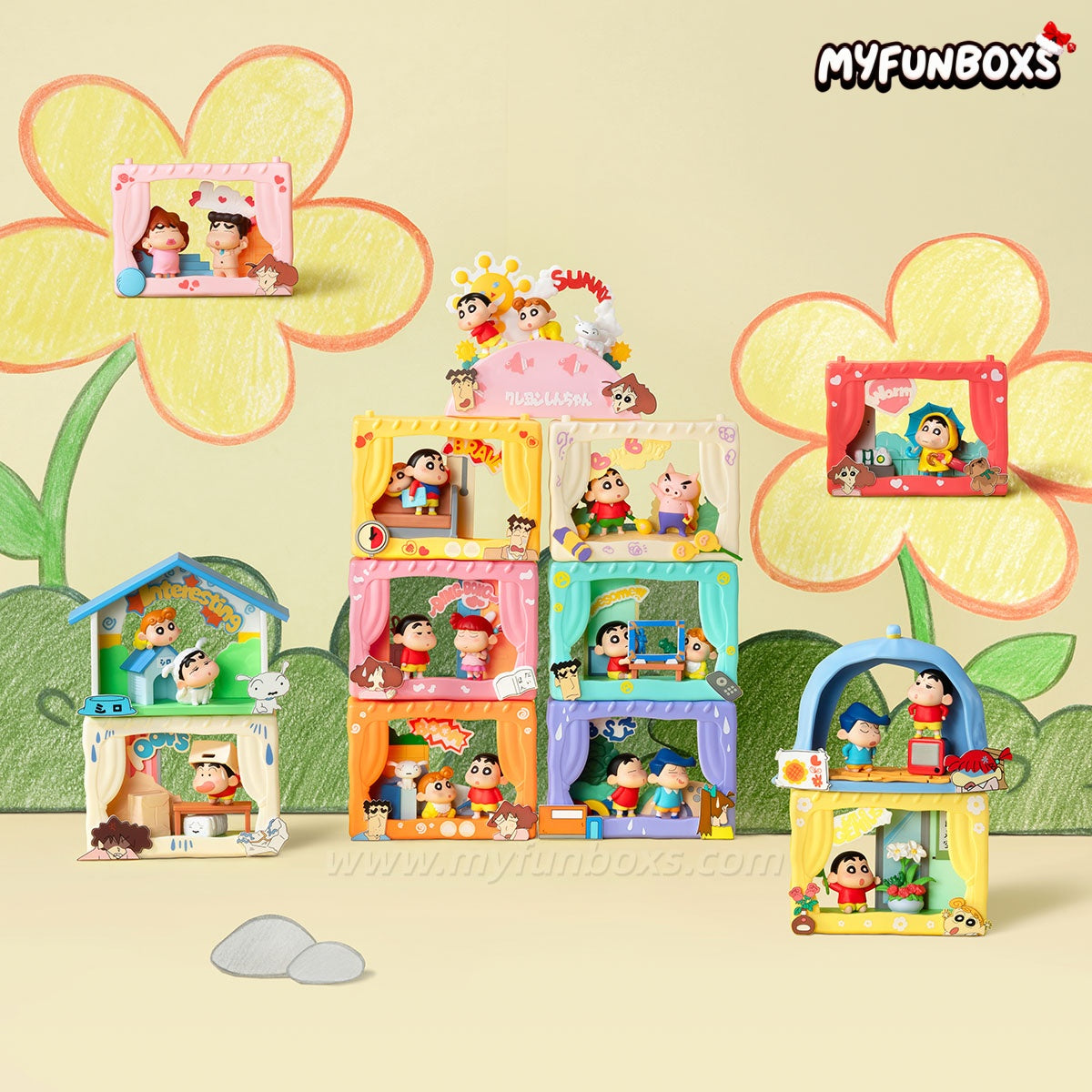Crayon Shin-chan Inner-Child Theatre Series Figures Blind Box