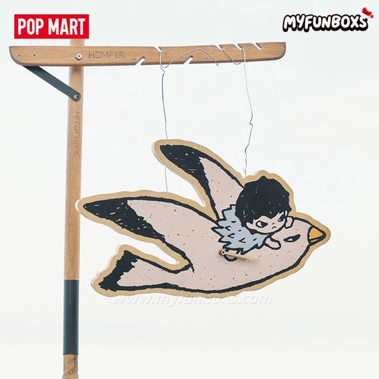 POP MART Hirono Living Wild Wandering Highway Series Skyside Wall Clock