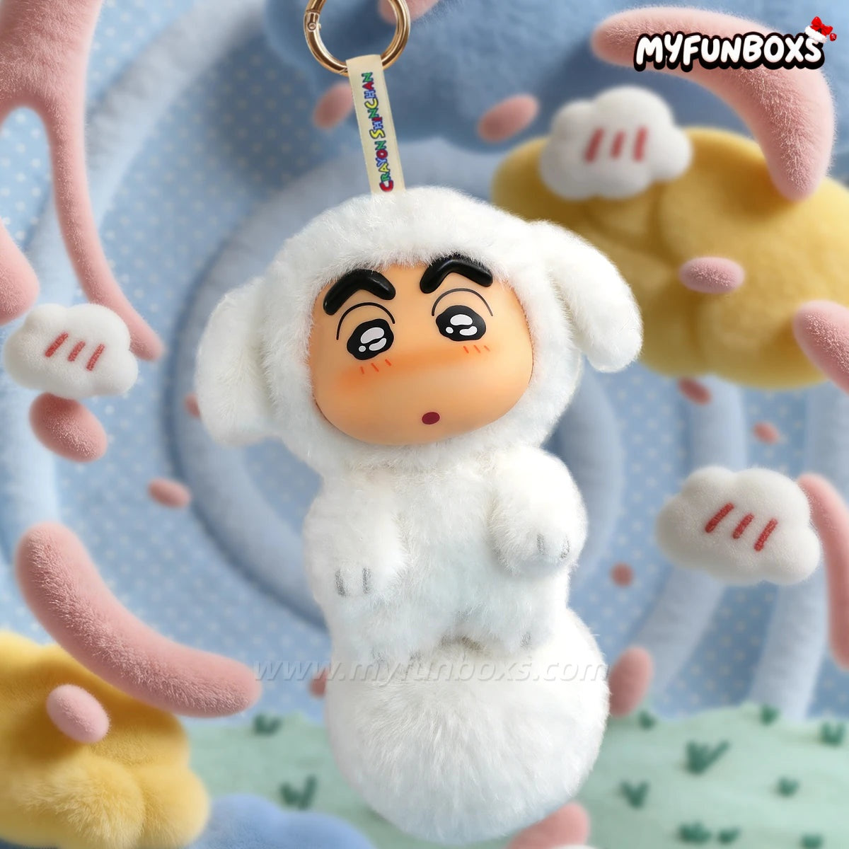 Crayon Shin Chan Big Tails Series V2 Plush Pendant Blind Box