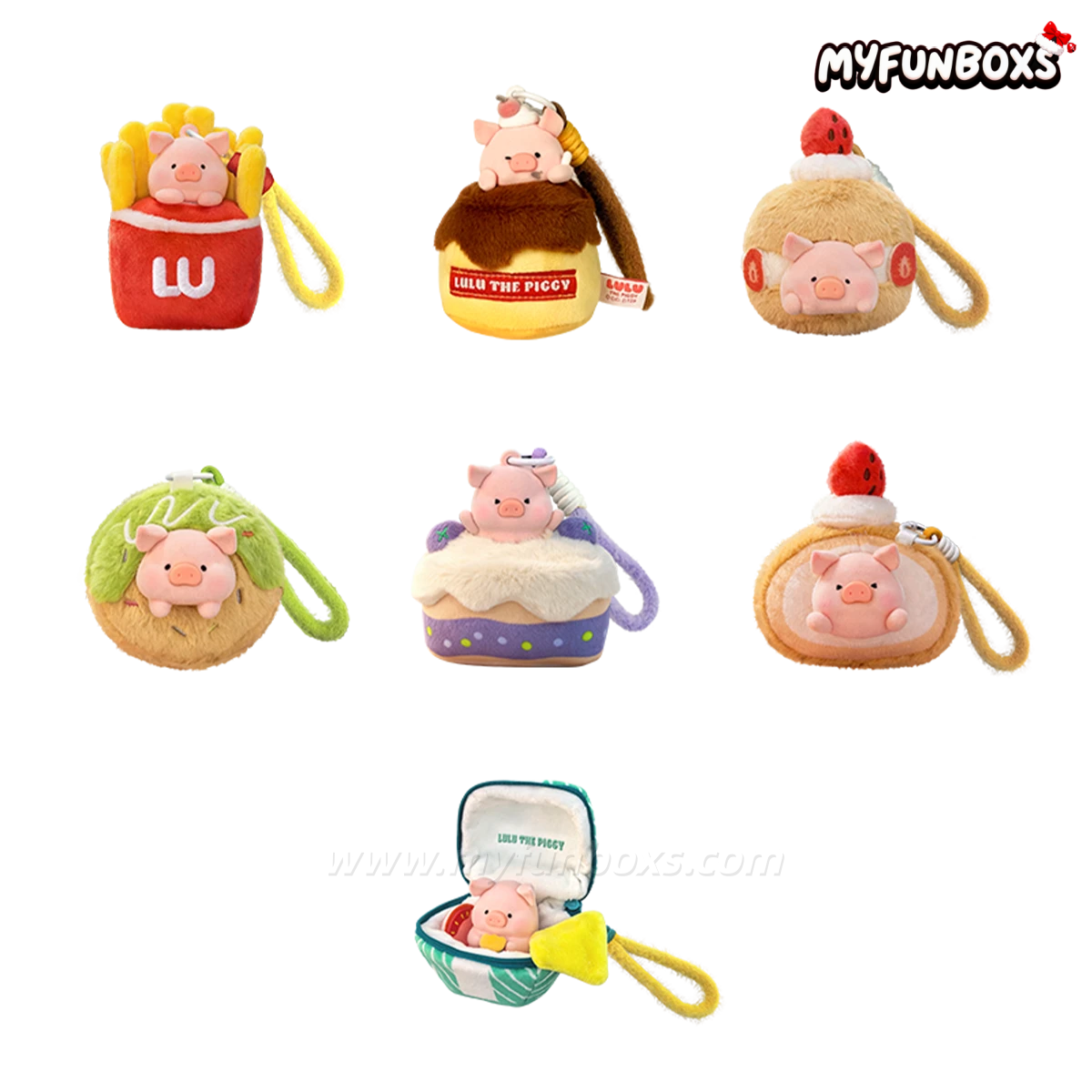 LuLu The Piggy Diet Nemesis Series Scented Plush Keychain Blind Box