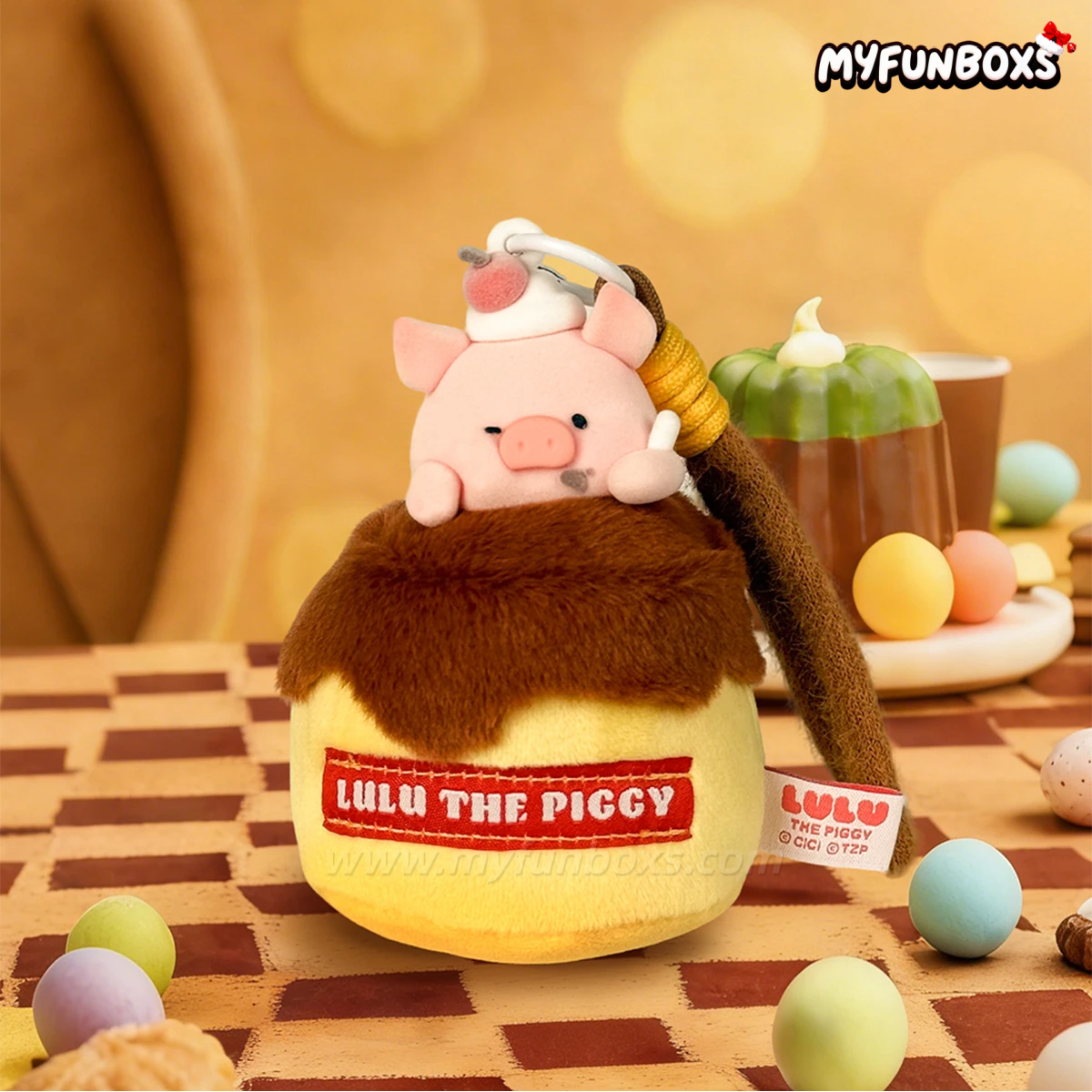 LuLu The Piggy Diet Nemesis Series Scented Plush Keychain Blind Box