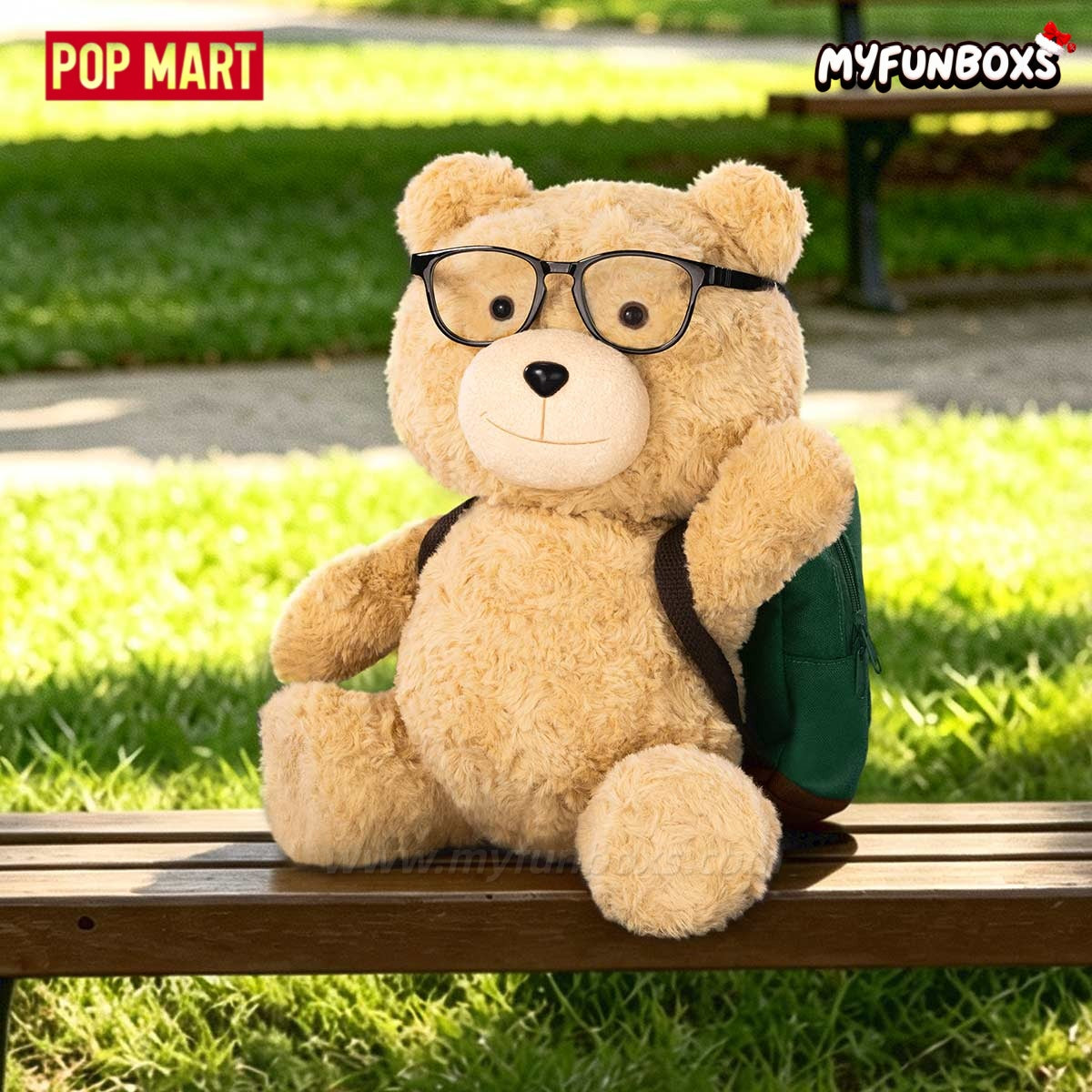 POPMART Hot Nerd Ted 30cm Action Plush Doll (PRE-ORDER）