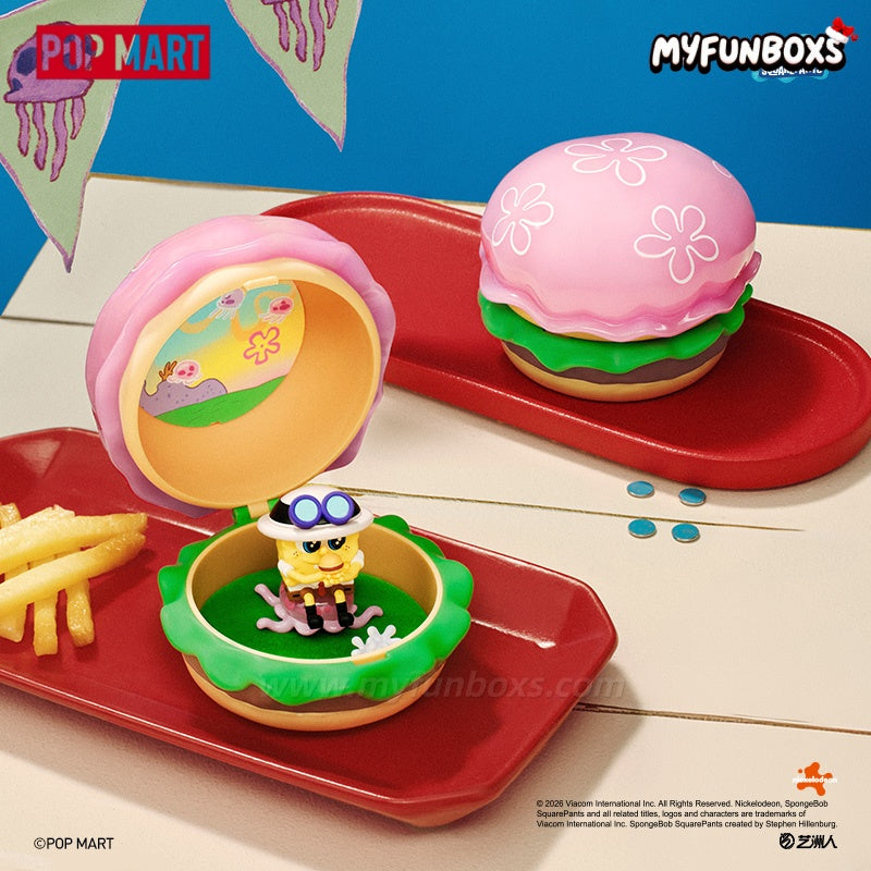 POPMART SpongeBob Krabby Patty Hot Sale Series Blind Box