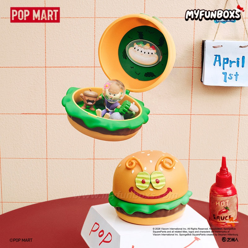 POPMART SpongeBob Krabby Patty Hot Sale Series Blind Box