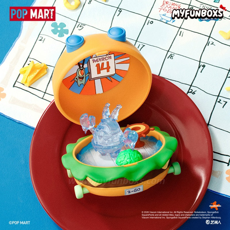 POPMART SpongeBob Krabby Patty Hot Sale Series Blind Box